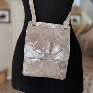 Frye Crossbody Silver Purse